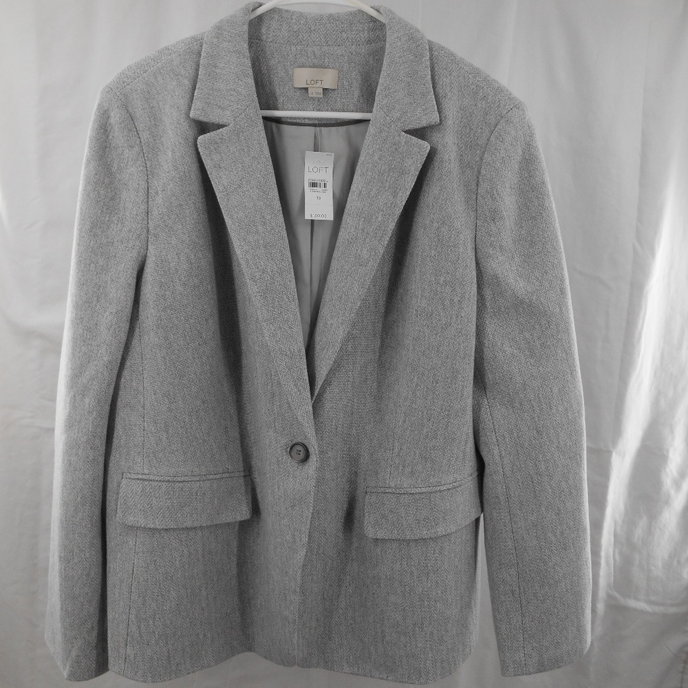 Beautiful Loft Elbow Patch Detail Blazer